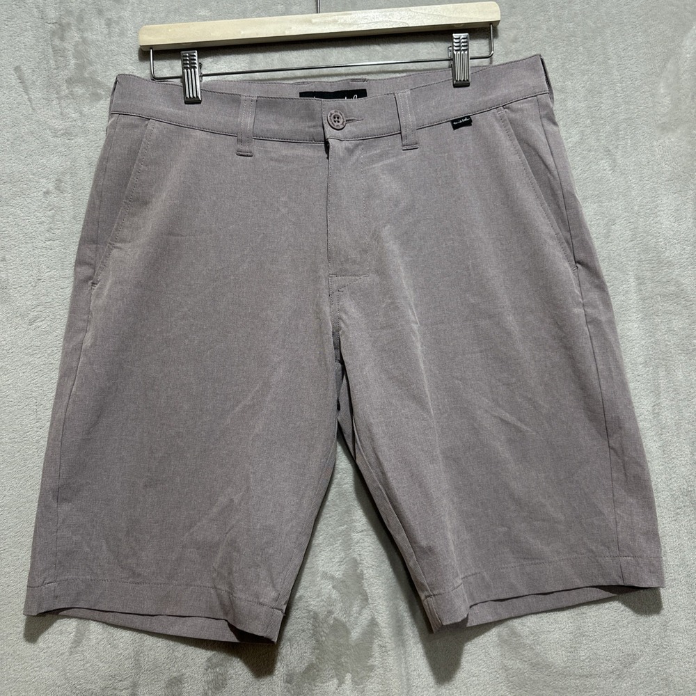 Travis Mathew Shorts Men's 32 Purple Heather Golf Stretch Performance